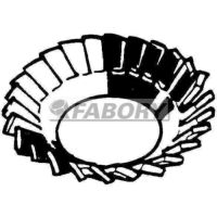 Zápustná vejárová poistná podložka s vonkajším ozubením DIN 6798 V Stainless spring steel A2 (1.4310) M3