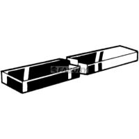 Presná klinová oceľ, 1 meter DIN 6880 Oceľ C45+C Nelegovaná 3X3MM