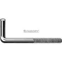 Háková kotva s hákom 100 mm, zväčšený závit Oceľ Zinkované ponorením 4.8 M12X300