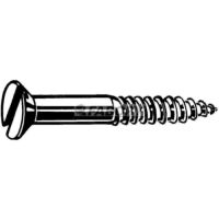 Skrutka do dreva so zápustnou (plochou) hlavou s drážkou DIN 97 Mosadz CU2/CU3 Poniklované 2,5X12MM