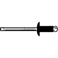 OMNI Trhací nit s polguľatou hlavou Hliník AlMg 2,5-3,5 / Oceľ Pozinkované 2,4X4MM