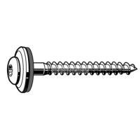Drevoskrutka TX s podložkou 20mm/2TG Nerezoceľ A2 4,5X20X20MM